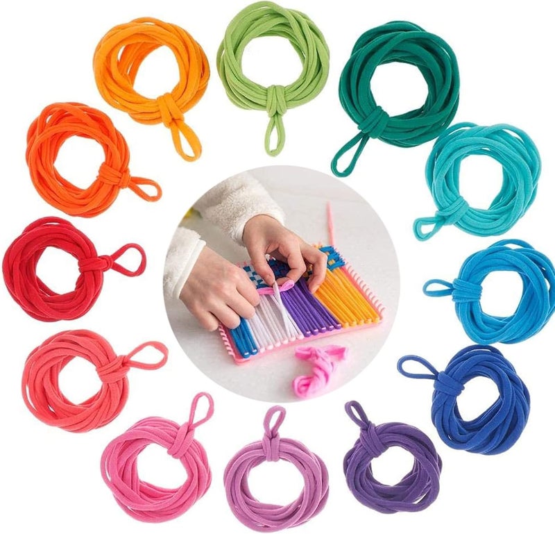 Allazone Loom Potholder Loops Weaving Craft Loom Loops, Weaving Loom Kit, Potholder Loops with Crochet Hook for DIY Crafts Supplies (298PCS) - Image 5